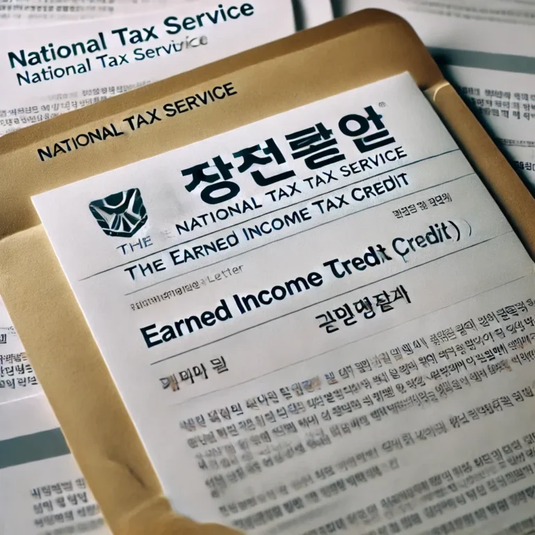 국세청 근로장려금 우편통지서