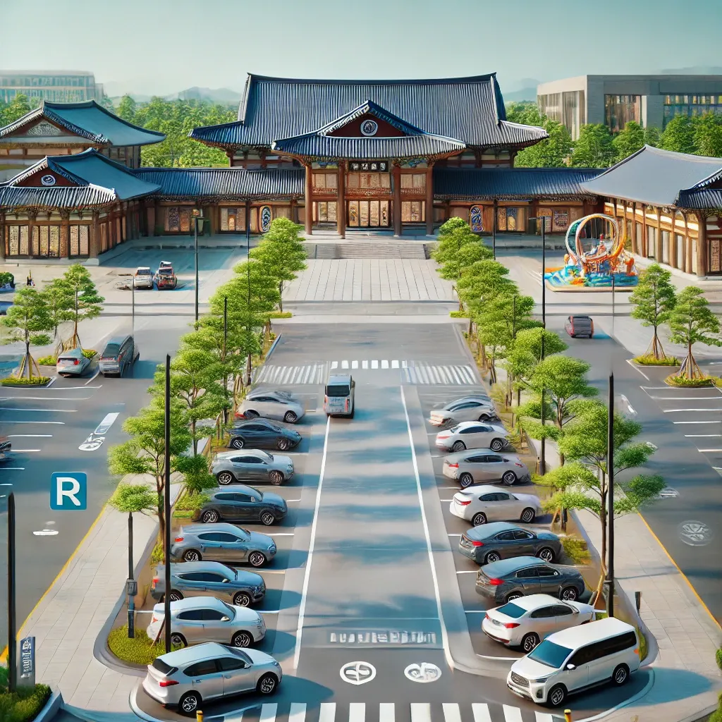 롯데월드 민속박물관 주차장