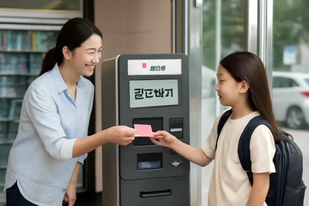 초등학생 티머니 충전