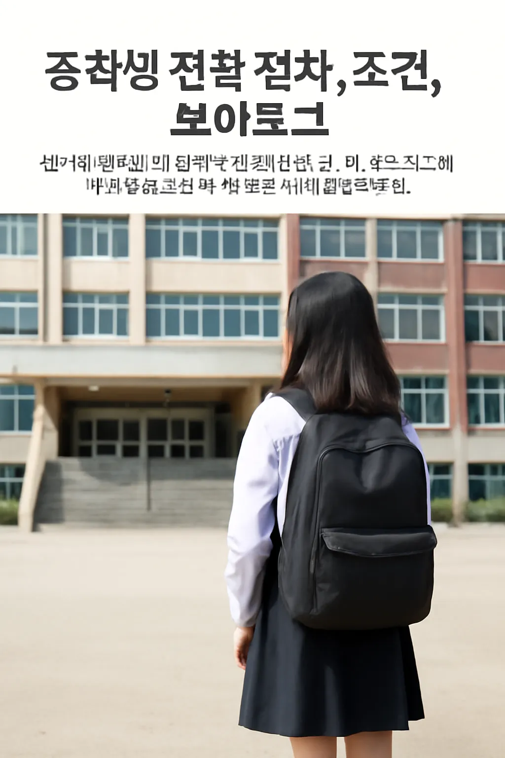 중학생 전학 조건