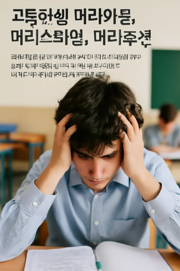 고등학생 머리아픔