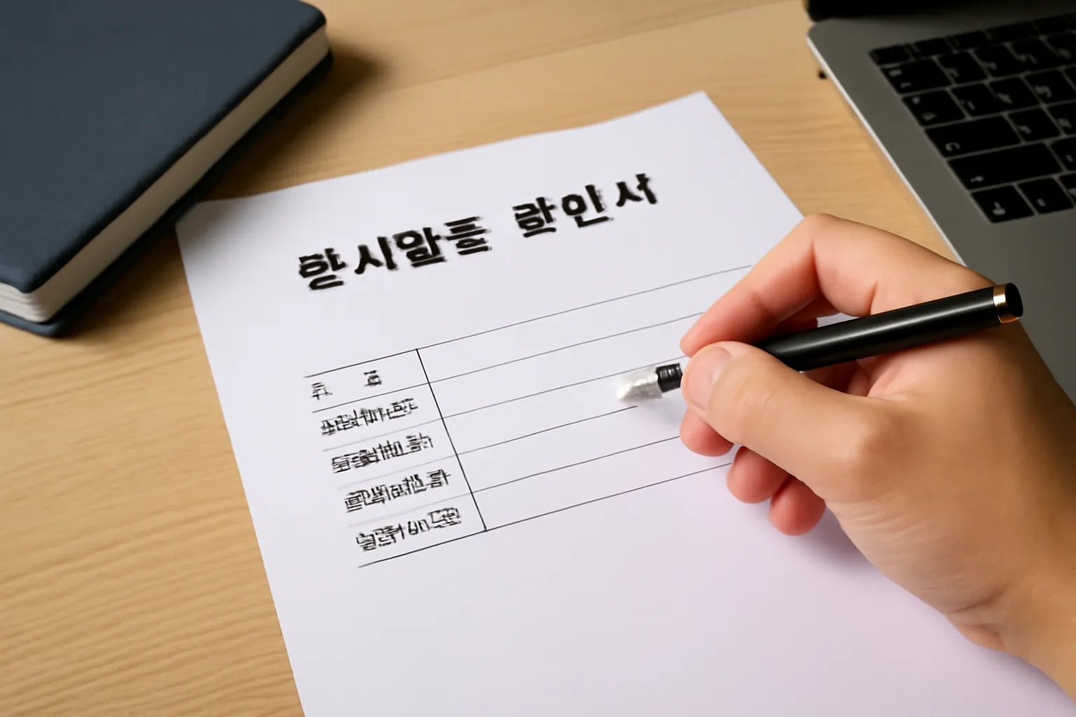 대학생 봉사활동 확인서