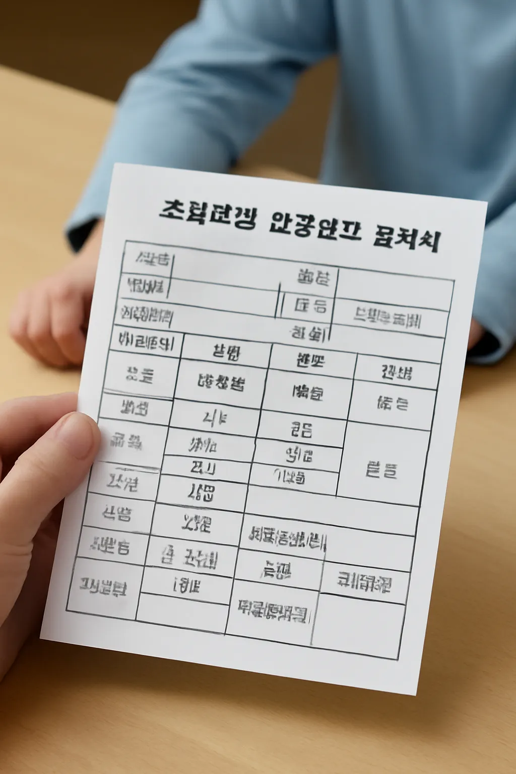 초등학생 건강검진 결과지