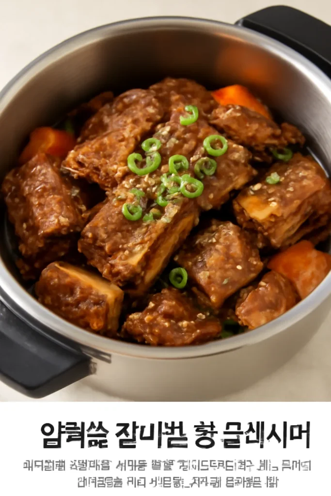 압력솥 갈비찜 황금레시피