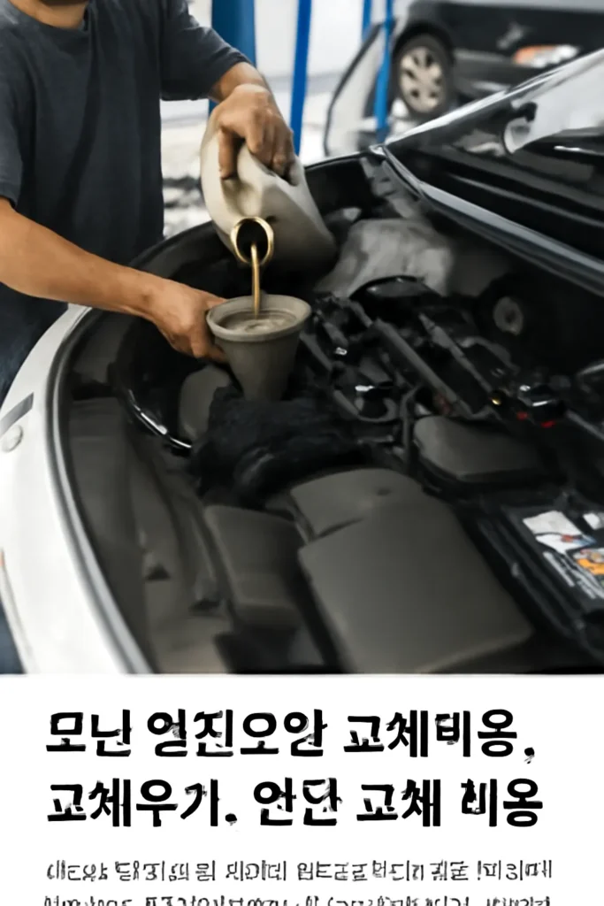 모닝 엔진오일 교체비용