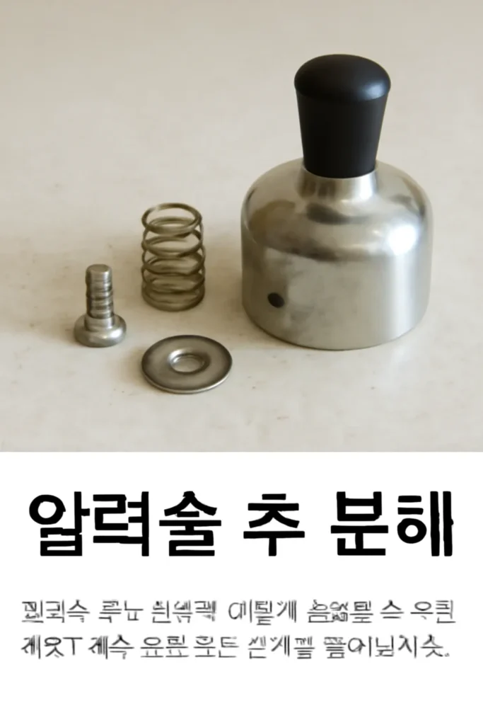 압력솥 추 분해