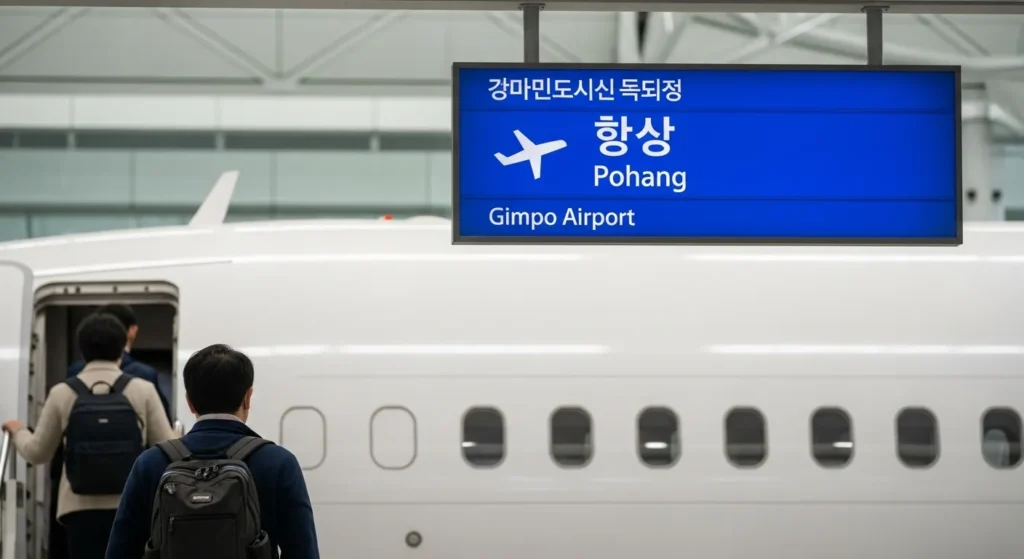 김포공항 포항 서울 비행기 시간표