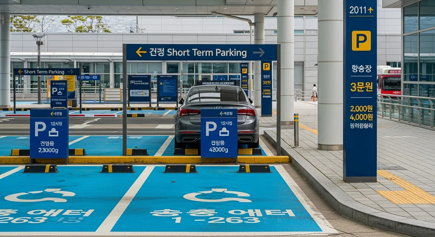 김포공항 단기주차료
