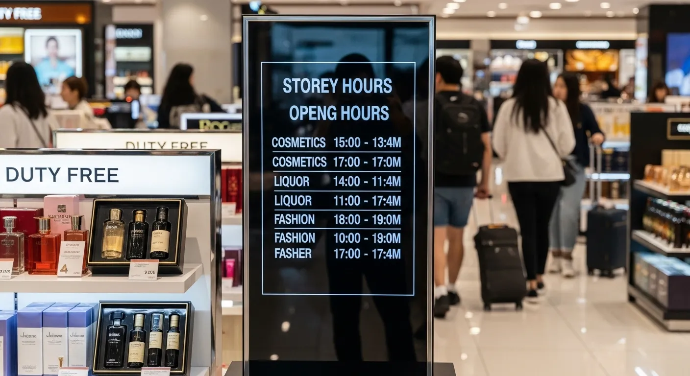 인천공항 면세점 시간
