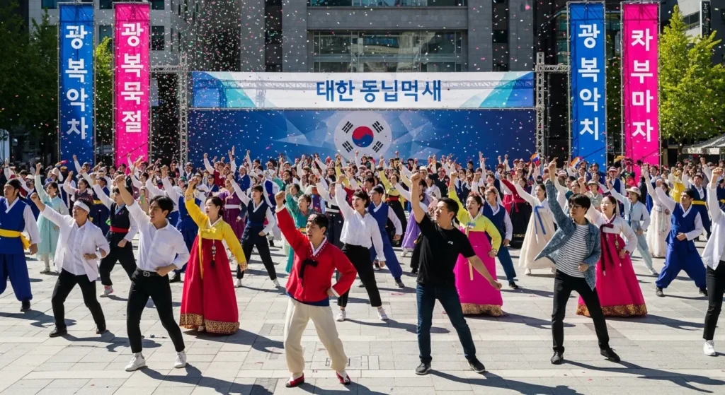 광복절기념플래시몹행사
