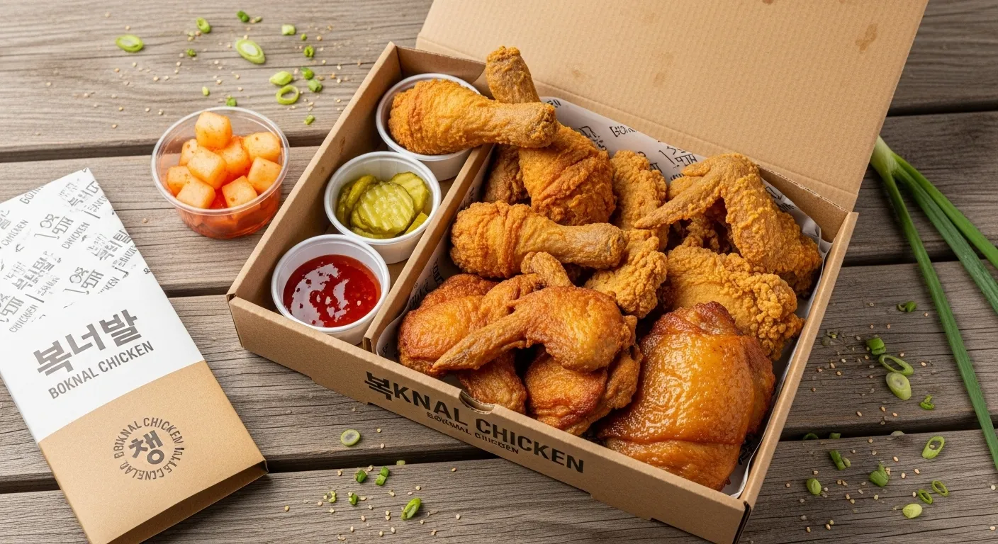 복날 치킨 박스