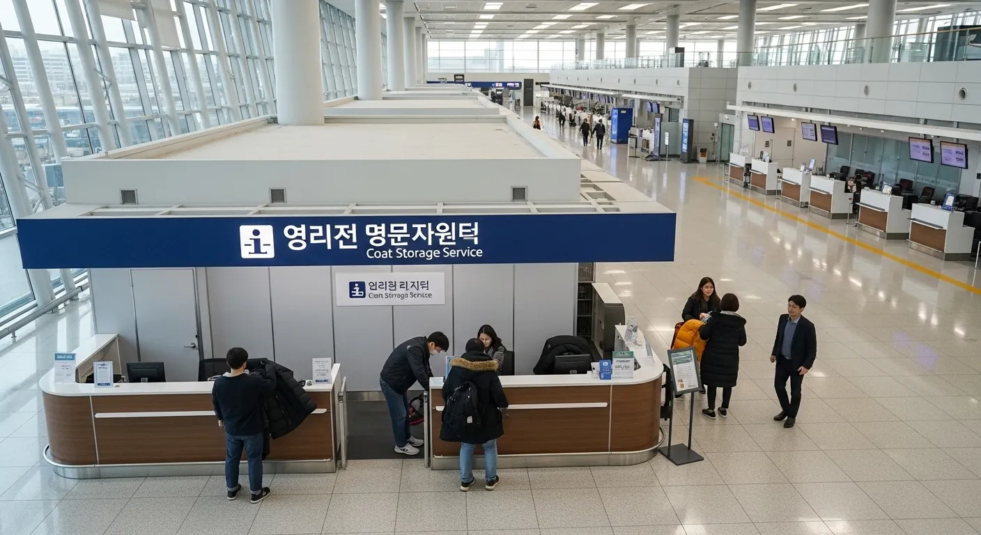 인천공항 코트보관
