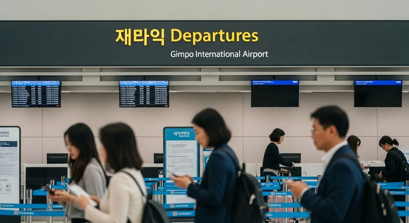 김포공항 출국