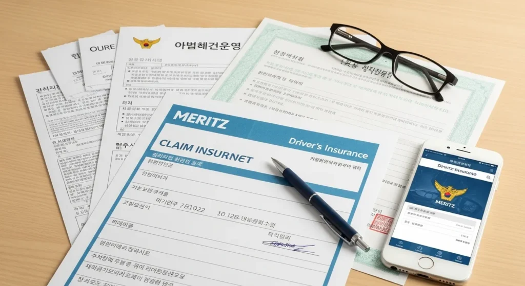 메리츠운전자보험 청구서류