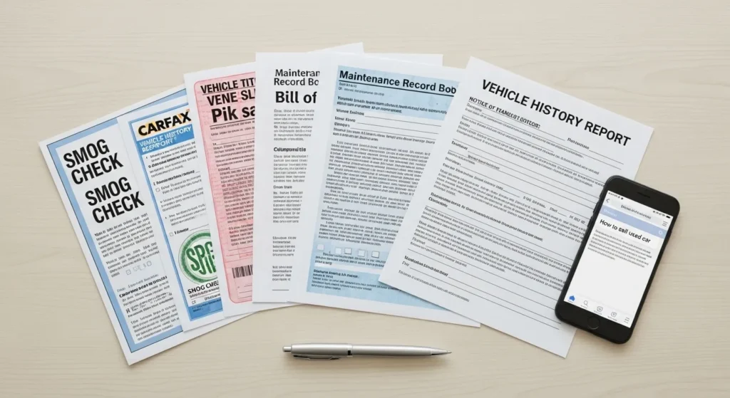 중고차 판매시 필요한 서류