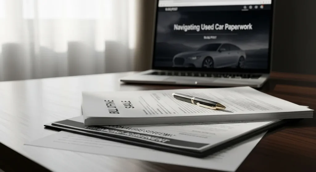 중고차 판매시 서류