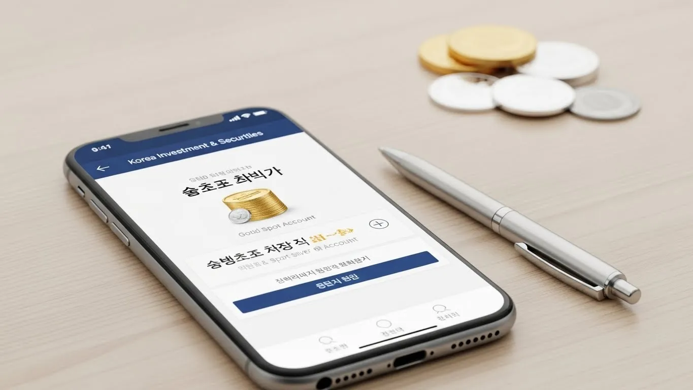 한국투자증권 금현물 계좌 만들기