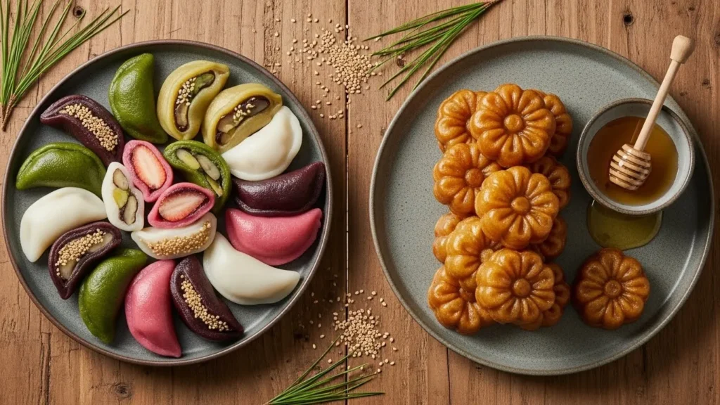 송편 꿀떡 차이