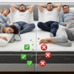 뒤척임 허리 불편 매트리스 장단점