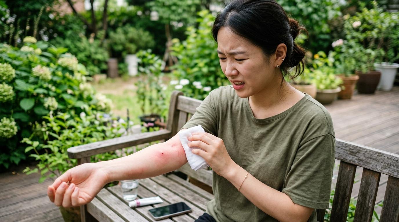 벌에 쏘였을 때