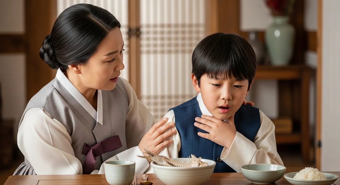 생선 가시가 목에 걸렸을 때의 민간요법