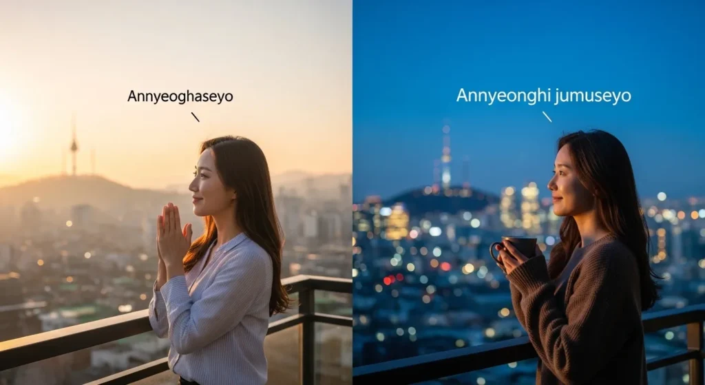 아침과 저녁 문안인사