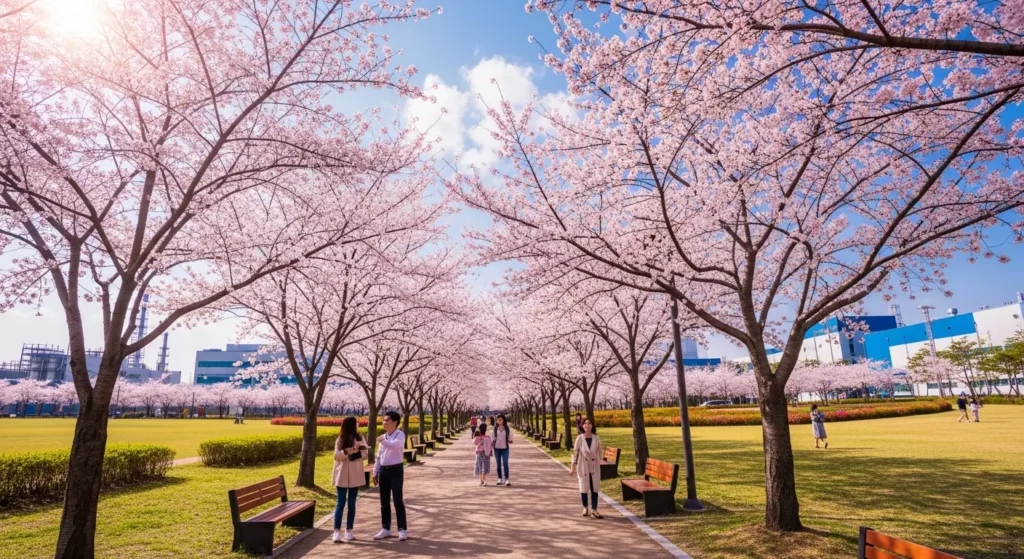 SK인천석유화학벚꽃동산
