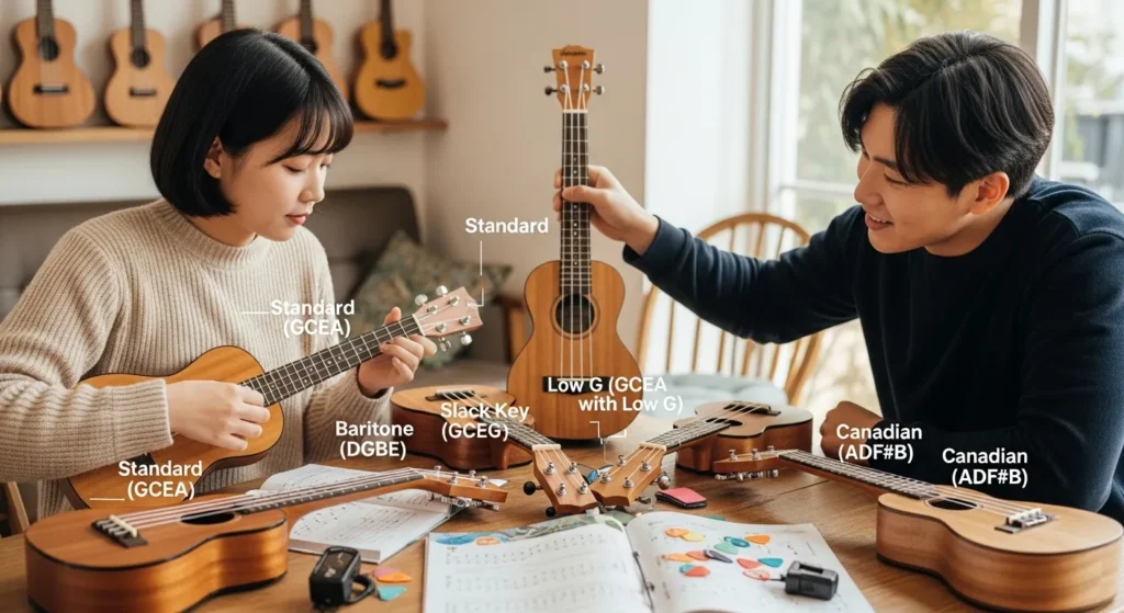 여러 가지 우쿨렐레의 조율